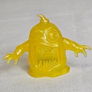Vtg 1984 Gulper Collectible‎ Ghost Figure, Ghostbusters, Yellow, 1.75"